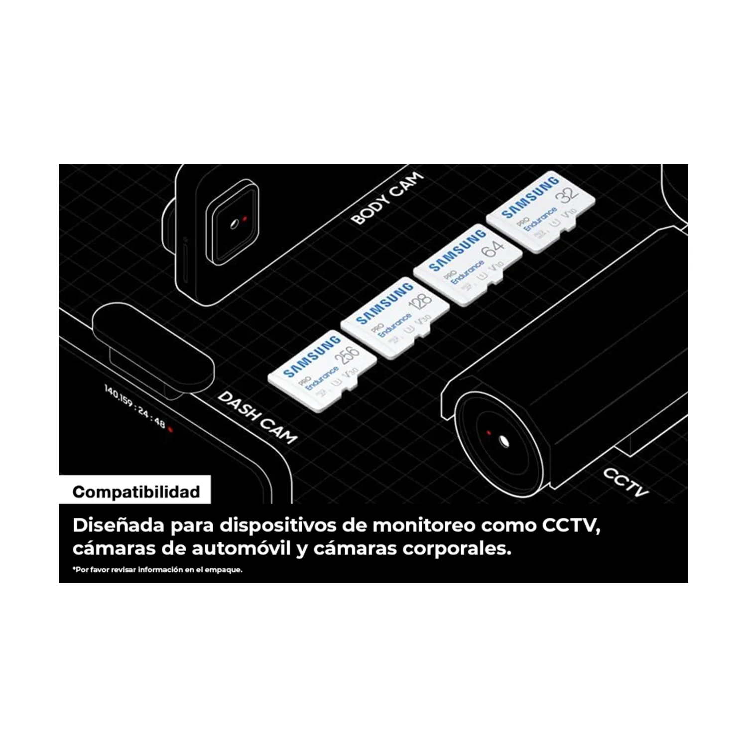 Memoria MicroSDXC Samsung Pro Endurance 256GB